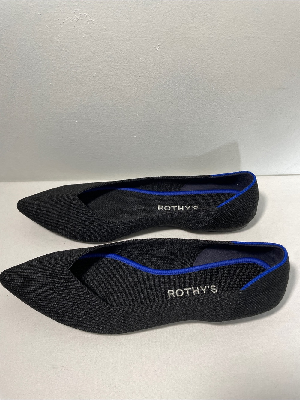 Rothy's The Point II Black Flats 8 - Picture 7 of 16